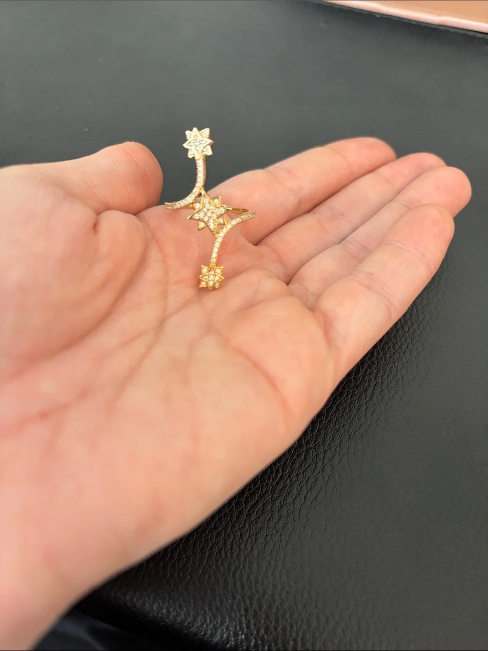 Gold Star Triple-Row Ring - Women Jewelry
